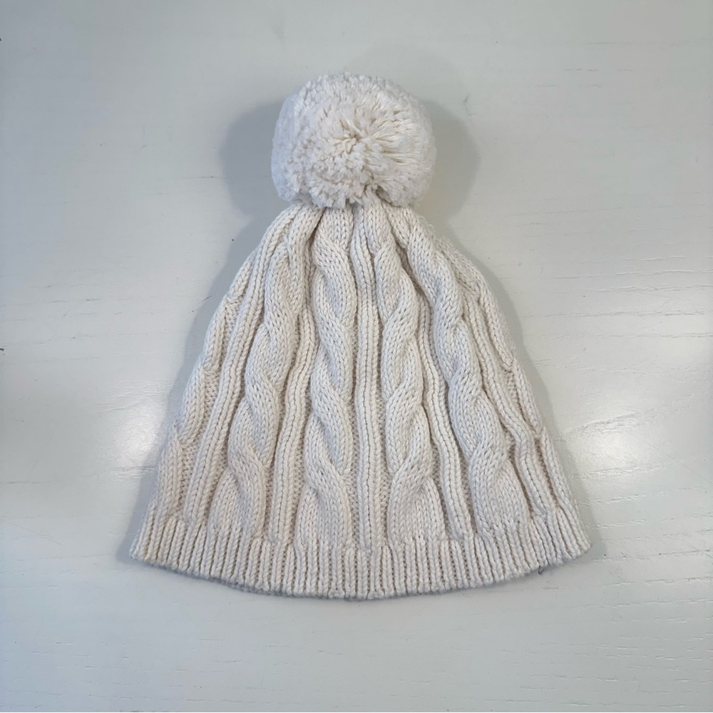 TBBC Collins Cable Knit Hat Palmetto Pearl 2-6Y